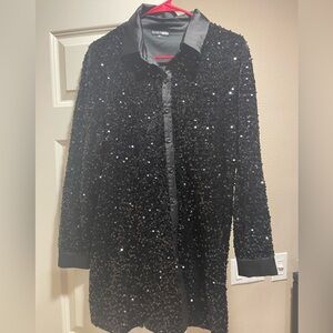 Beautiful Sequin Shirt Dress